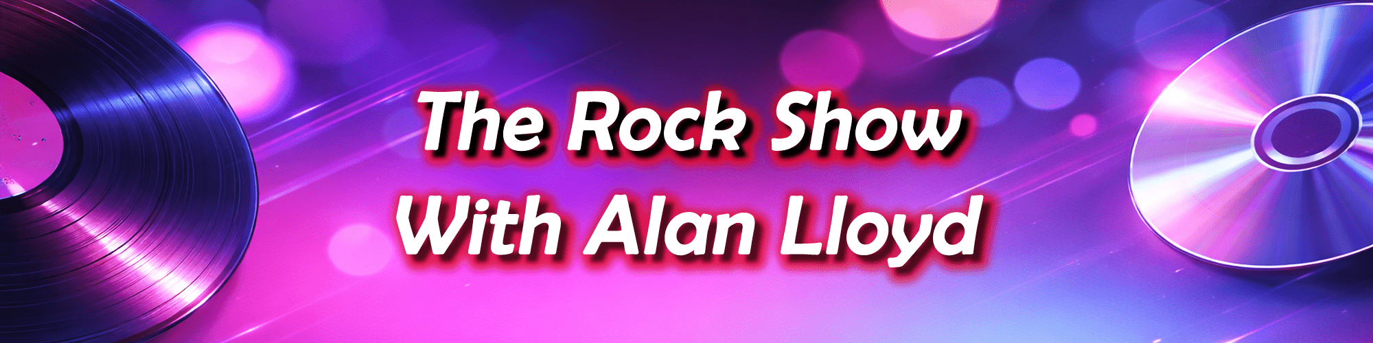 The Rock Show with Alan Lloyd header banner (Ore Stone Radio)