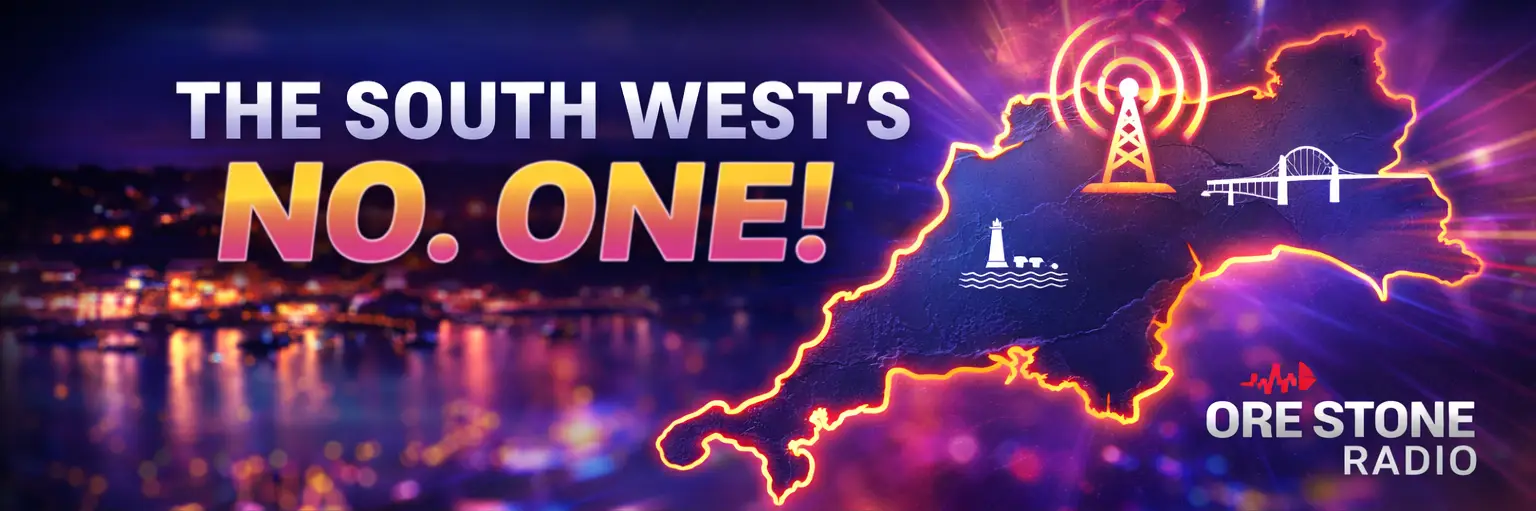 Ore Stone Radio South West radio station covering Devon, Cornwall and the South West UK
